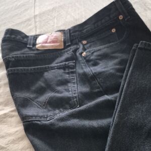 Levi's Dark Black Mens Denim Jeans
